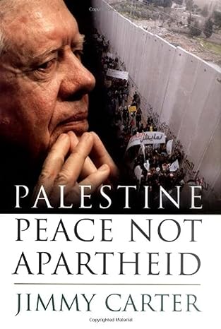 Book cover for "Palestine: Peace Not Apartheid" by Jimmy Carter