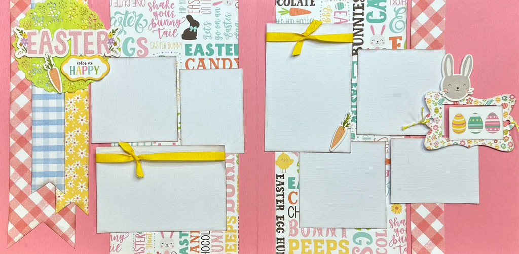 Easter scrapbook layout