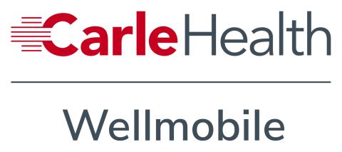 Text: Carle Health Wellmobile