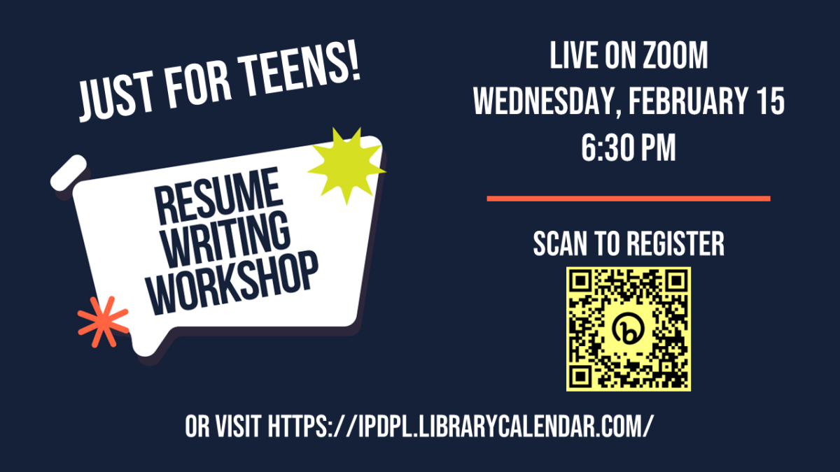 Text: Just for Teens! Resume Writing Workshop