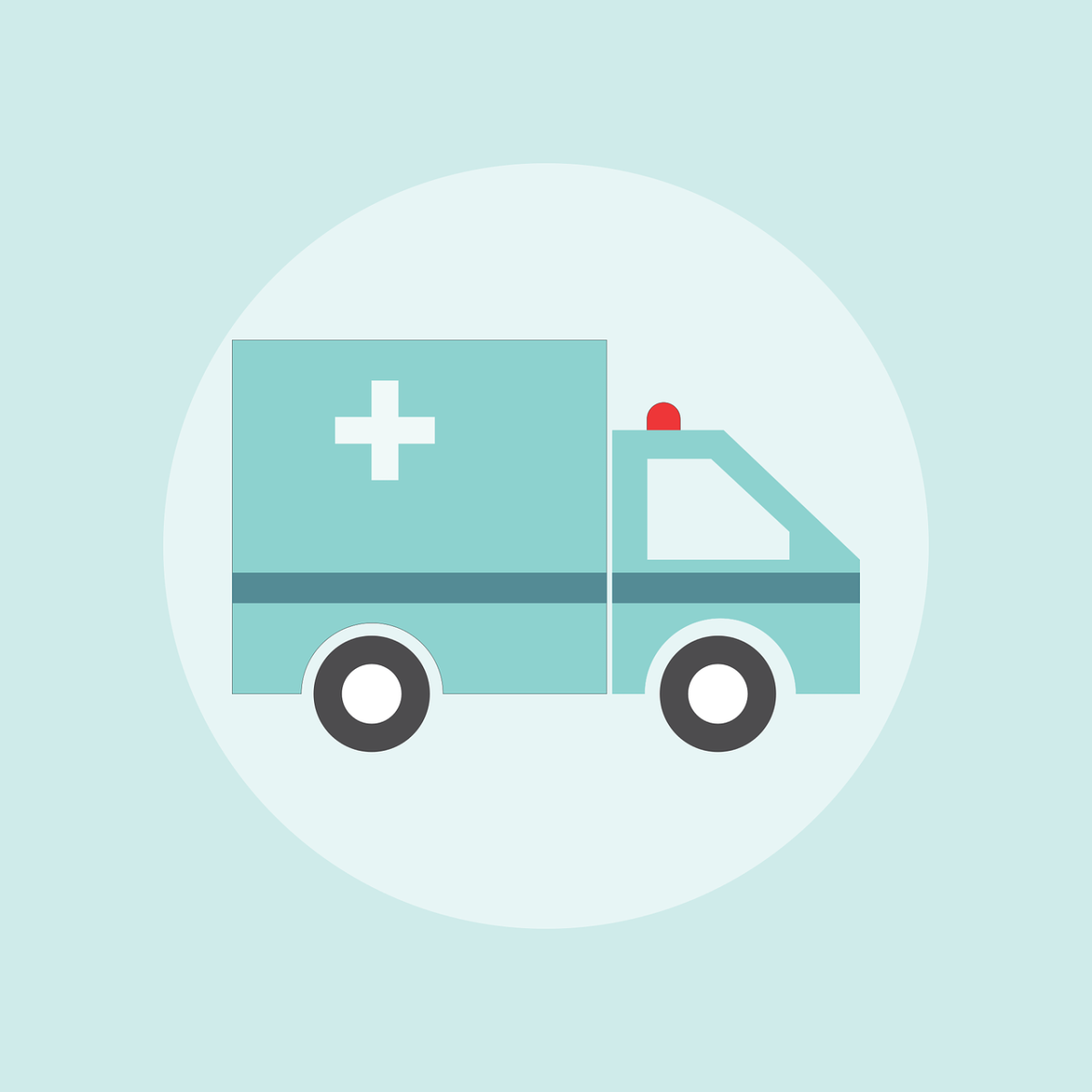 A graphic of an ambulance